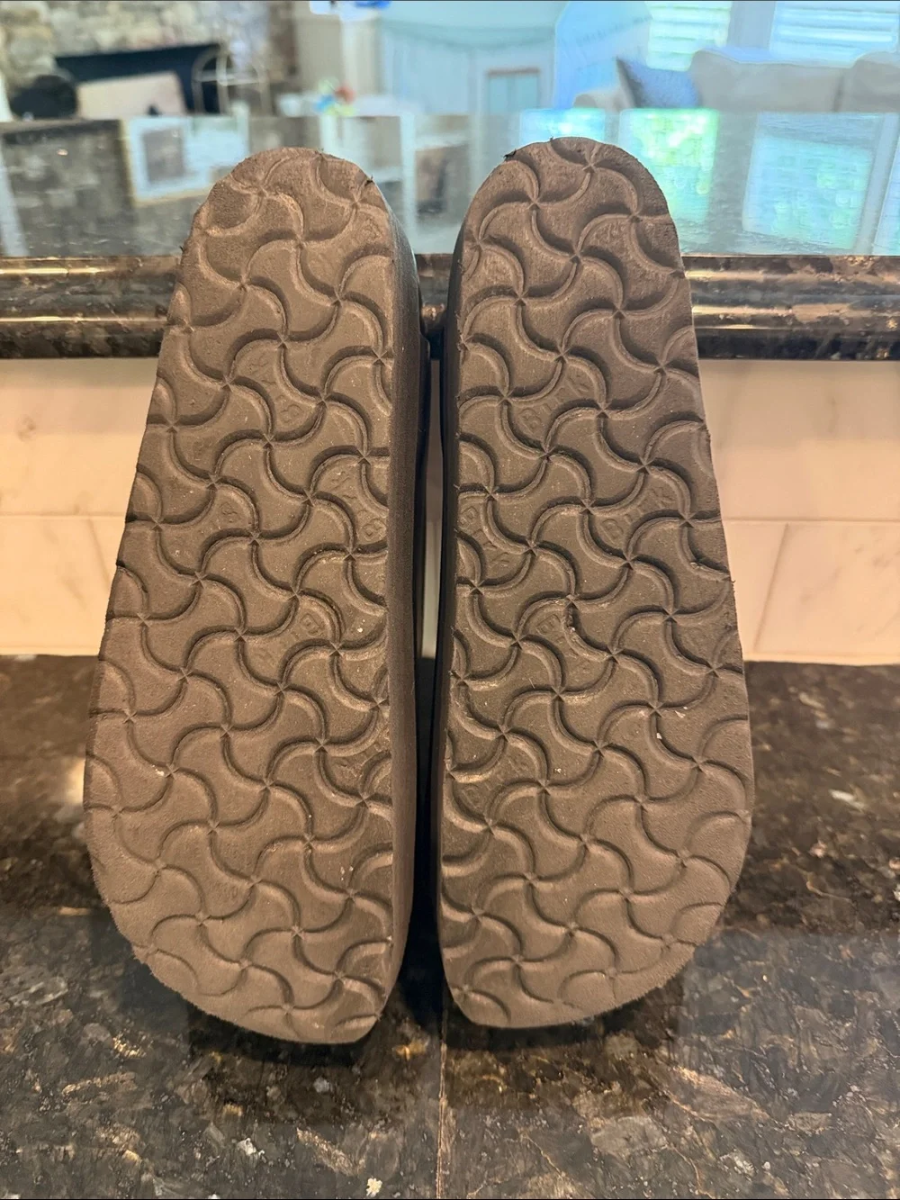 Birkenstock Black Platform EVA Arizona Sandals